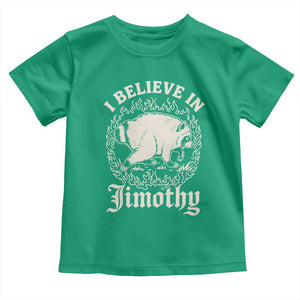 I Believe In Jimothy the Seattle Raccoon Toddler T Shirt Flaming Circle Vintage Feral Legend Trash Panda Supporter
