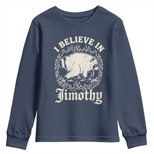 I Believe In Jimothy the Seattle Raccoon Youth Sweatshirt Flaming Circle Vintage Feral Legend Trash Panda Supporter