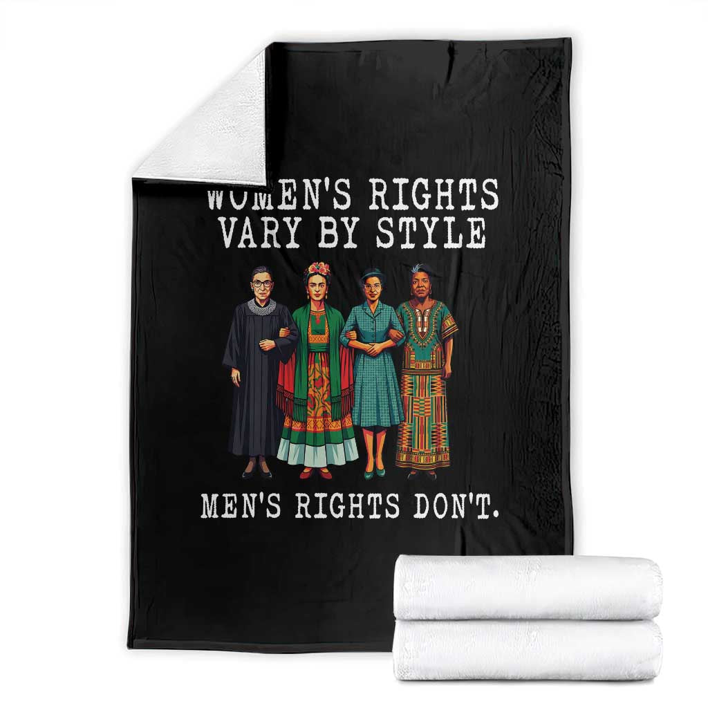 Womens Rights Vary By Style Feminists Historic Female Empowerment Throw Blanket Powerful Feminism Civil Rights Movement TS02 Black Print Your Wear