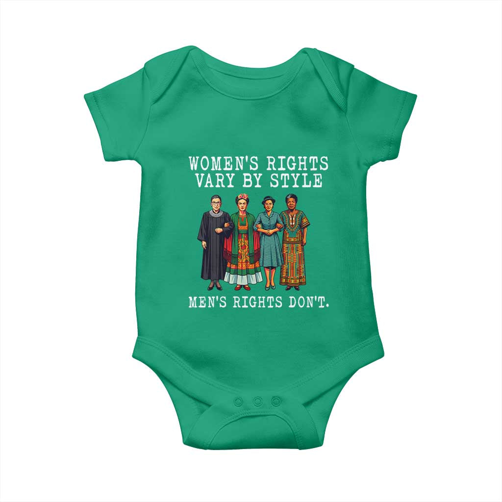 Womens Rights Vary By Style Feminists Historic Female Empowerment Baby Onesie Powerful Feminism Civil Rights Movement