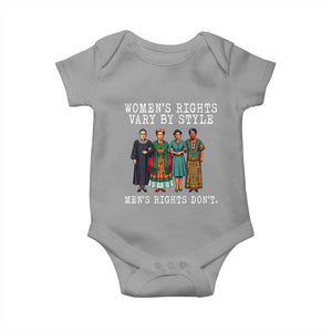 Womens Rights Vary By Style Feminists Historic Female Empowerment Baby Onesie Powerful Feminism Civil Rights Movement