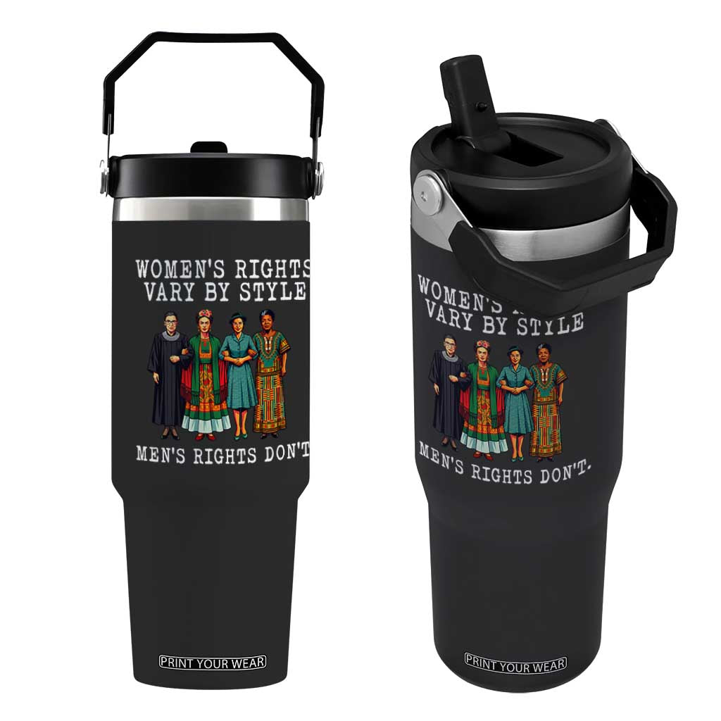 Womens Rights Vary By Style Feminists Historic Female Empowerment Flip Straw Tumbler Powerful Feminism Civil Rights Movement TS02 One Size: 30 oz Black Print Your Wear