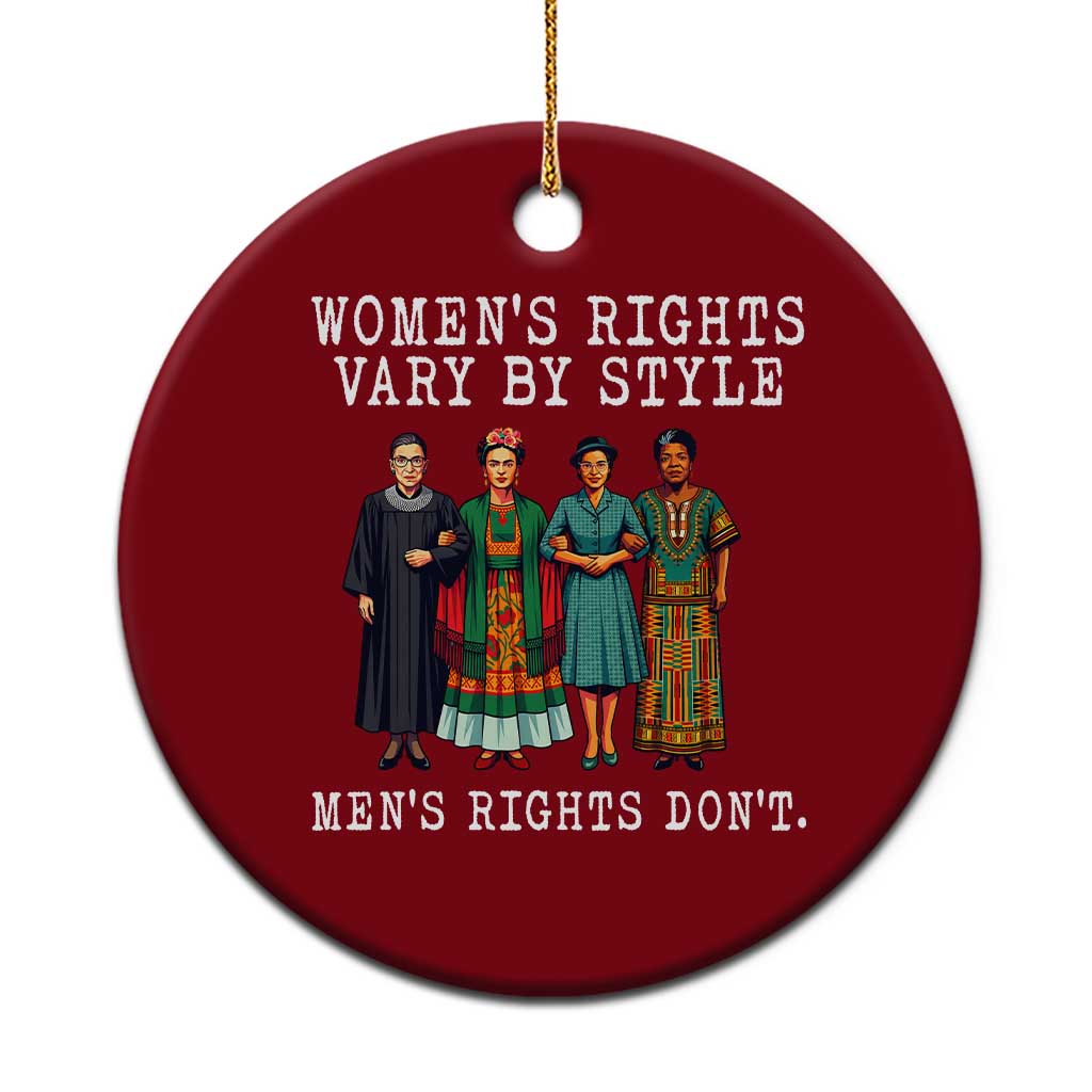 Womens Rights Vary By Style Feminists Historic Female Empowerment Ceramic Ornament Powerful Feminism Civil Rights Movement TS02 1pc Red Print Your Wear