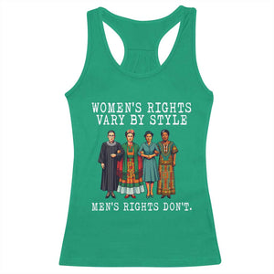 Womens Rights Vary By Style Feminists Historic Female Empowerment Racerback Tank Top Powerful Feminism Civil Rights Movement