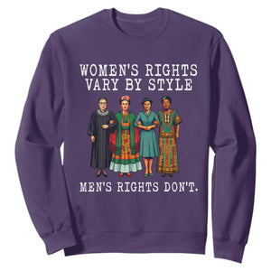 Womens Rights Vary By Style Feminists Historic Female Empowerment Sweatshirt Powerful Feminism Civil Rights Movement