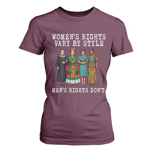 Womens Rights Vary By Style Feminists Historic Female Empowerment T Shirt For Women Powerful Feminism Civil Rights Movement