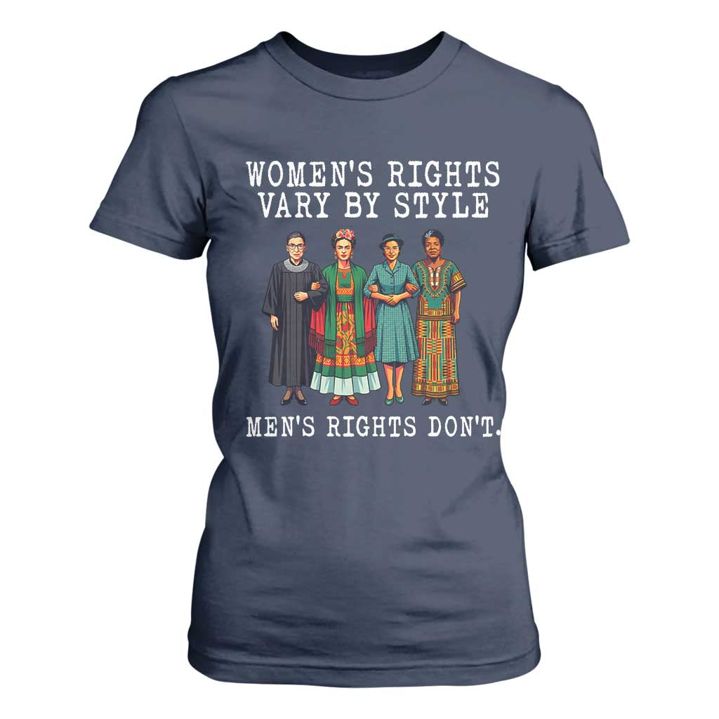 Womens Rights Vary By Style Feminists Historic Female Empowerment T Shirt For Women Powerful Feminism Civil Rights Movement