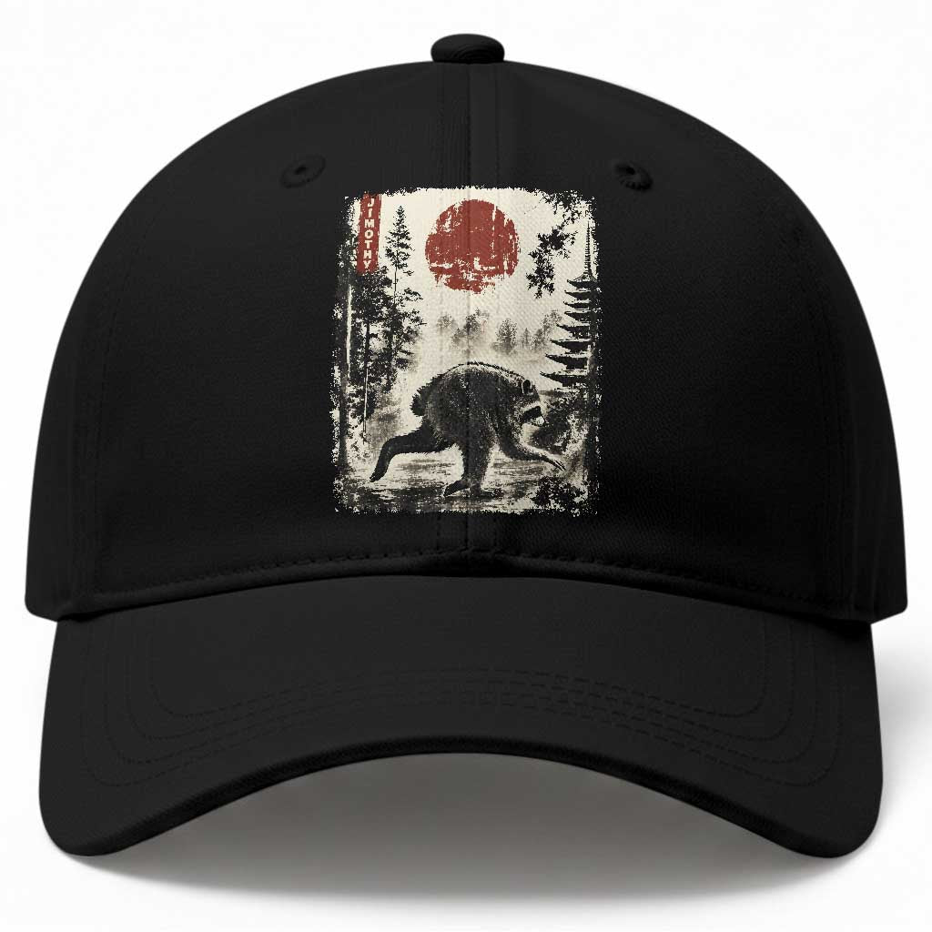 Jimothy the Raccoon Japanese Ukiyo-e Style Vintage Graphic Baseball Cap Viral Seattle Trash Panda Feral Legend Supporter TS02 Print Your Wear