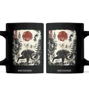 Jimothy the Raccoon Japanese Ukiyo-e Style Vintage Graphic Coffee Mug Viral Seattle Trash Panda Feral Legend Supporter