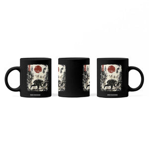 Jimothy the Raccoon Japanese Ukiyo-e Style Vintage Graphic Coffee Mug Viral Seattle Trash Panda Feral Legend Supporter