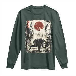 Jimothy the Raccoon Japanese Ukiyo-e Style Vintage Graphic Long Sleeve Shirt Viral Seattle Trash Panda Feral Legend Supporter