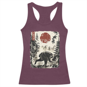 Jimothy the Raccoon Japanese Ukiyo-e Style Vintage Graphic Racerback Tank Top Viral Seattle Trash Panda Feral Legend Supporter
