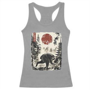 Jimothy the Raccoon Japanese Ukiyo-e Style Vintage Graphic Racerback Tank Top Viral Seattle Trash Panda Feral Legend Supporter