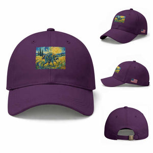Jimothy Viral Seattle Raccoon Starry Night Style Graphic Baseball Cap Trash Panda Feral Legend Supporter