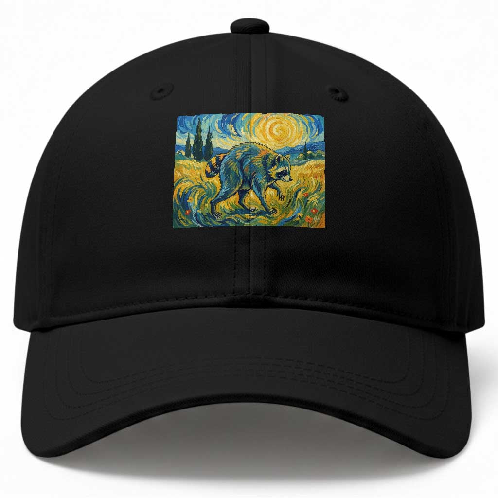 Jimothy Viral Seattle Raccoon Starry Night Style Graphic Baseball Cap Trash Panda Feral Legend Supporter TS02 Print Your Wear