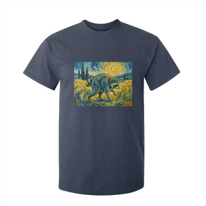 Jimothy Viral Seattle Raccoon Starry Night Style Graphic T Shirt For Kid Trash Panda Feral Legend Supporter