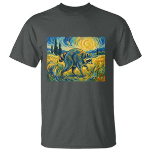 Jimothy Viral Seattle Raccoon Starry Night Style Graphic T Shirt Trash Panda Feral Legend Supporter