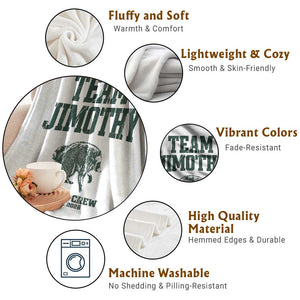 Team Jimothy Night Crew Est 2026 Viral Seattle Raccoon Throw Blanket Feral Legend Trash Panda Vintage Athletic Style Graphic