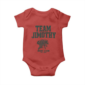 Team Jimothy Night Crew Est 2026 Viral Seattle Raccoon Baby Onesie Feral Legend Trash Panda Vintage Athletic Style Graphic