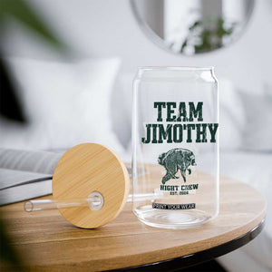 Team Jimothy Night Crew Est 2026 Viral Seattle Raccoon Glass Can Feral Legend Trash Panda Vintage Athletic Style Graphic