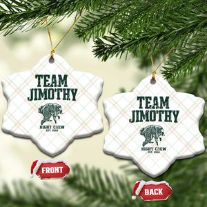 Team Jimothy Night Crew Est 2026 Viral Seattle Raccoon Ceramic Ornament Feral Legend Trash Panda Vintage Athletic Style Graphic