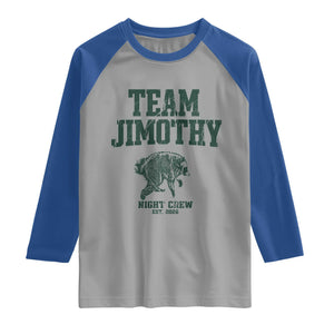 Team Jimothy Night Crew Est 2026 Viral Seattle Raccoon Raglan Shirt Feral Legend Trash Panda Vintage Athletic Style Graphic