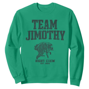 Team Jimothy Night Crew Est 2026 Viral Seattle Raccoon Sweatshirt Feral Legend Trash Panda Vintage Athletic Style Graphic