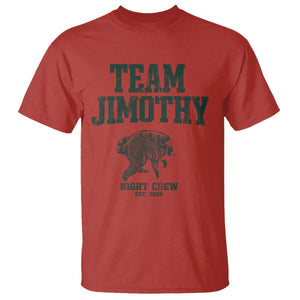 Team Jimothy Night Crew Est 2026 Viral Seattle Raccoon T Shirt Feral Legend Trash Panda Vintage Athletic Style Graphic