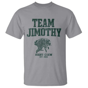 Team Jimothy Night Crew Est 2026 Viral Seattle Raccoon T Shirt Feral Legend Trash Panda Vintage Athletic Style Graphic