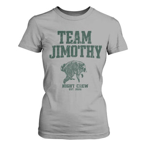 Team Jimothy Night Crew Est 2026 Viral Seattle Raccoon T Shirt For Women Feral Legend Trash Panda Vintage Athletic Style Graphic
