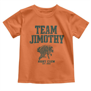 Team Jimothy Night Crew Est 2026 Viral Seattle Raccoon Toddler T Shirt Feral Legend Trash Panda Vintage Athletic Style Graphic