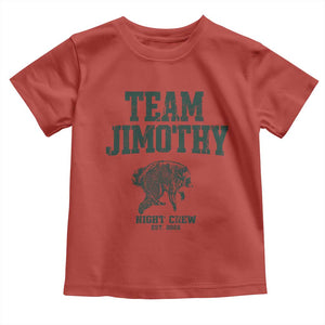 Team Jimothy Night Crew Est 2026 Viral Seattle Raccoon Toddler T Shirt Feral Legend Trash Panda Vintage Athletic Style Graphic