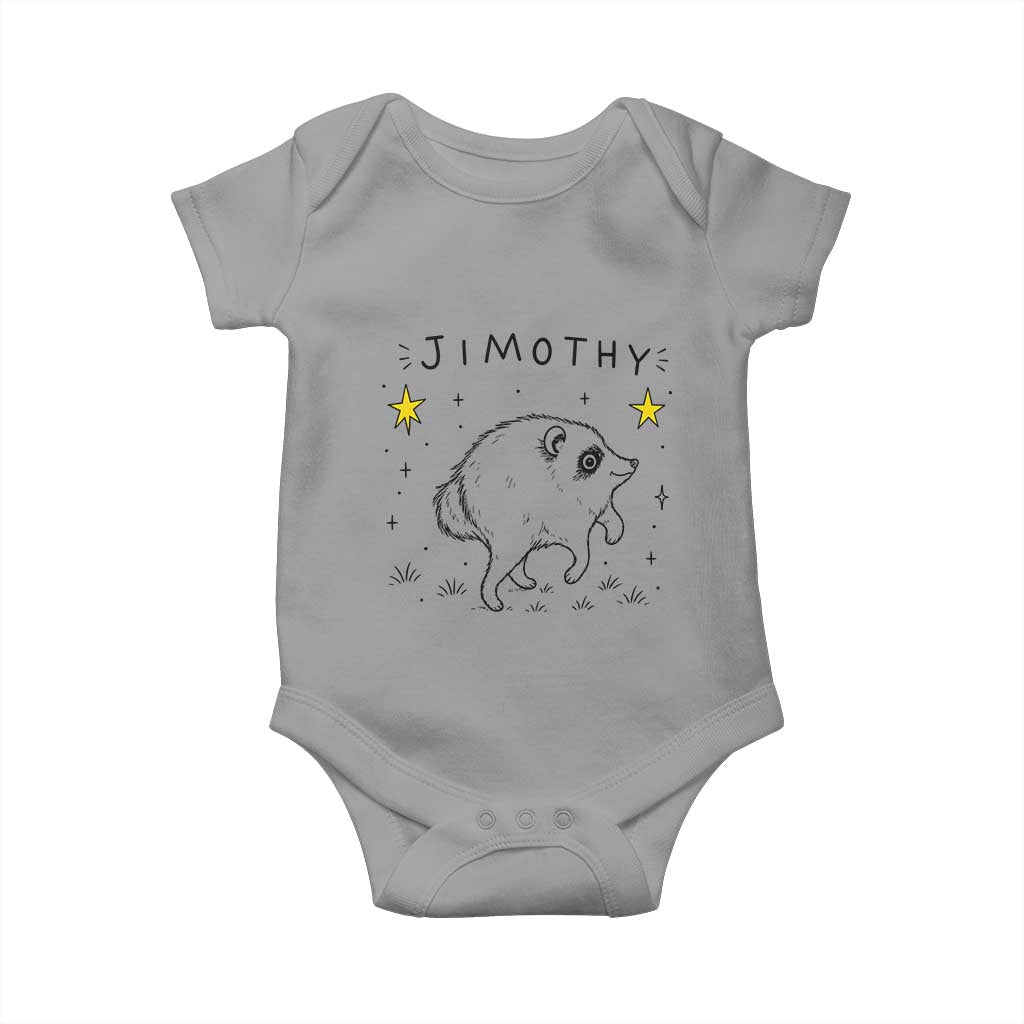 Cute Doodle Starry Jimothy the Raccoon Graphic Baby Onesie Viral Seattle Trash Panda