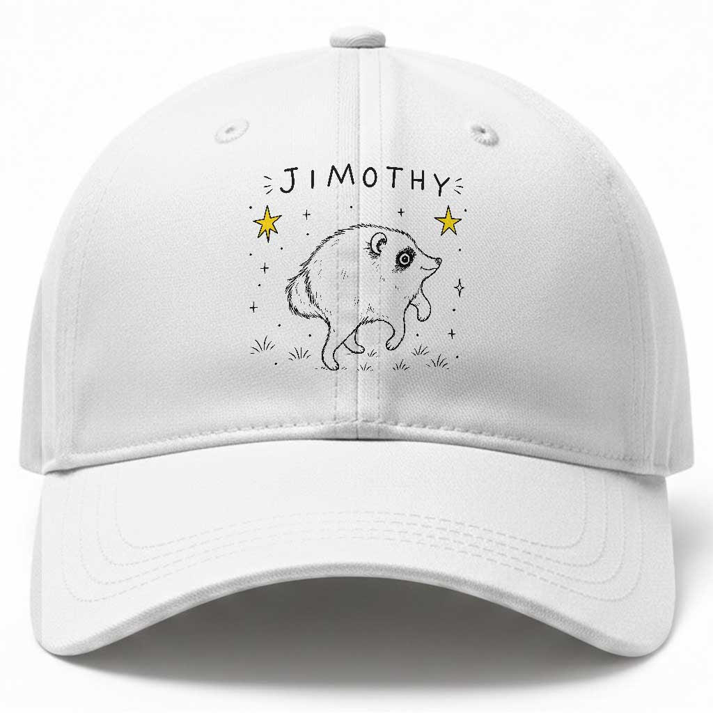 Cute Doodle Starry Jimothy the Raccoon Graphic Baseball Cap Viral Seattle Trash Panda TS02 Print Your Wear