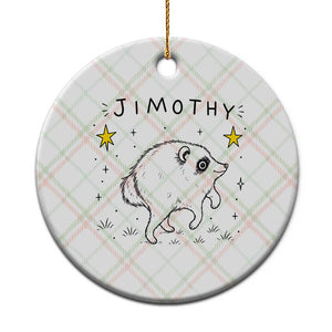Cute Doodle Starry Jimothy the Raccoon Graphic Ceramic Ornament Viral Seattle Trash Panda