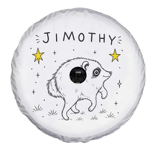 Cute Doodle Starry Jimothy the Raccoon Graphic Spare Tire Cover Viral Seattle Trash Panda