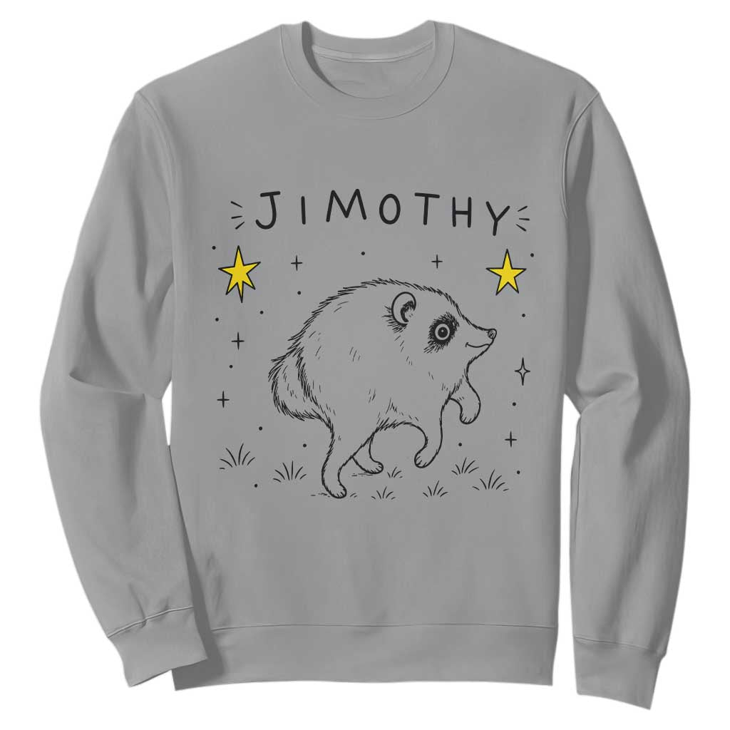 Cute Doodle Starry Jimothy the Raccoon Graphic Sweatshirt Viral Seattle Trash Panda