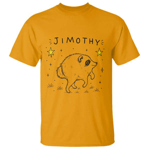 Cute Doodle Starry Jimothy the Raccoon Graphic T Shirt Viral Seattle Trash Panda