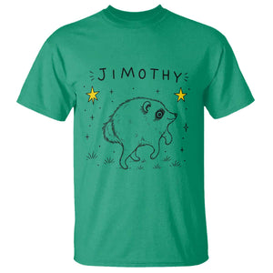 Cute Doodle Starry Jimothy the Raccoon Graphic T Shirt Viral Seattle Trash Panda