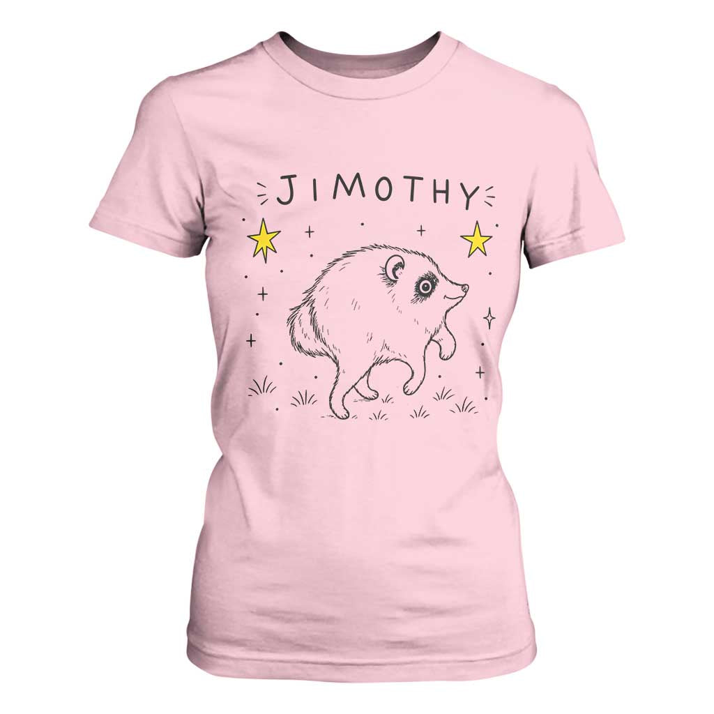 Cute Doodle Starry Jimothy the Raccoon Graphic T Shirt For Women Viral Seattle Trash Panda