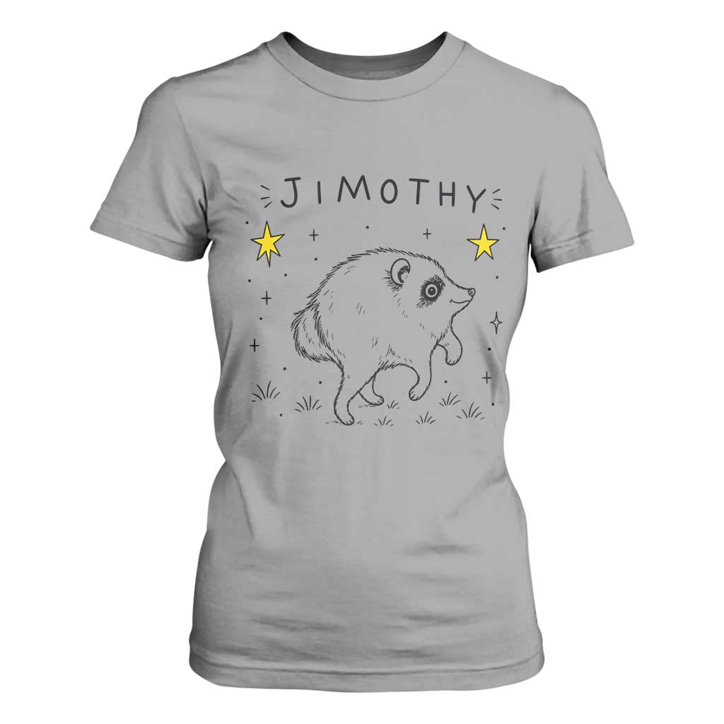 Cute Doodle Starry Jimothy the Raccoon Graphic T Shirt For Women Viral Seattle Trash Panda