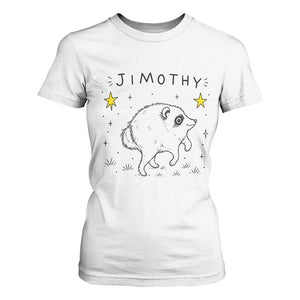 Cute Doodle Starry Jimothy the Raccoon Graphic T Shirt For Women Viral Seattle Trash Panda