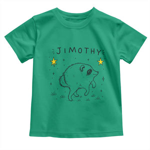 Cute Doodle Starry Jimothy the Raccoon Graphic Toddler T Shirt Viral Seattle Trash Panda