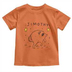 Cute Doodle Starry Jimothy the Raccoon Graphic Toddler T Shirt Viral Seattle Trash Panda
