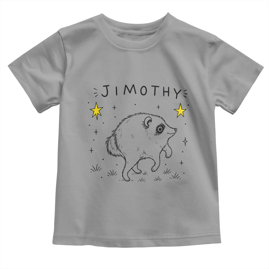 Cute Doodle Starry Jimothy the Raccoon Graphic Toddler T Shirt Viral Seattle Trash Panda