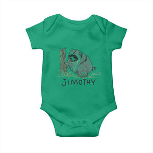 Jimothy Funny Viral Seattle Raccoon Crayon Drawing Graphic Baby Onesie Trash Panda Feral Legend Supporter