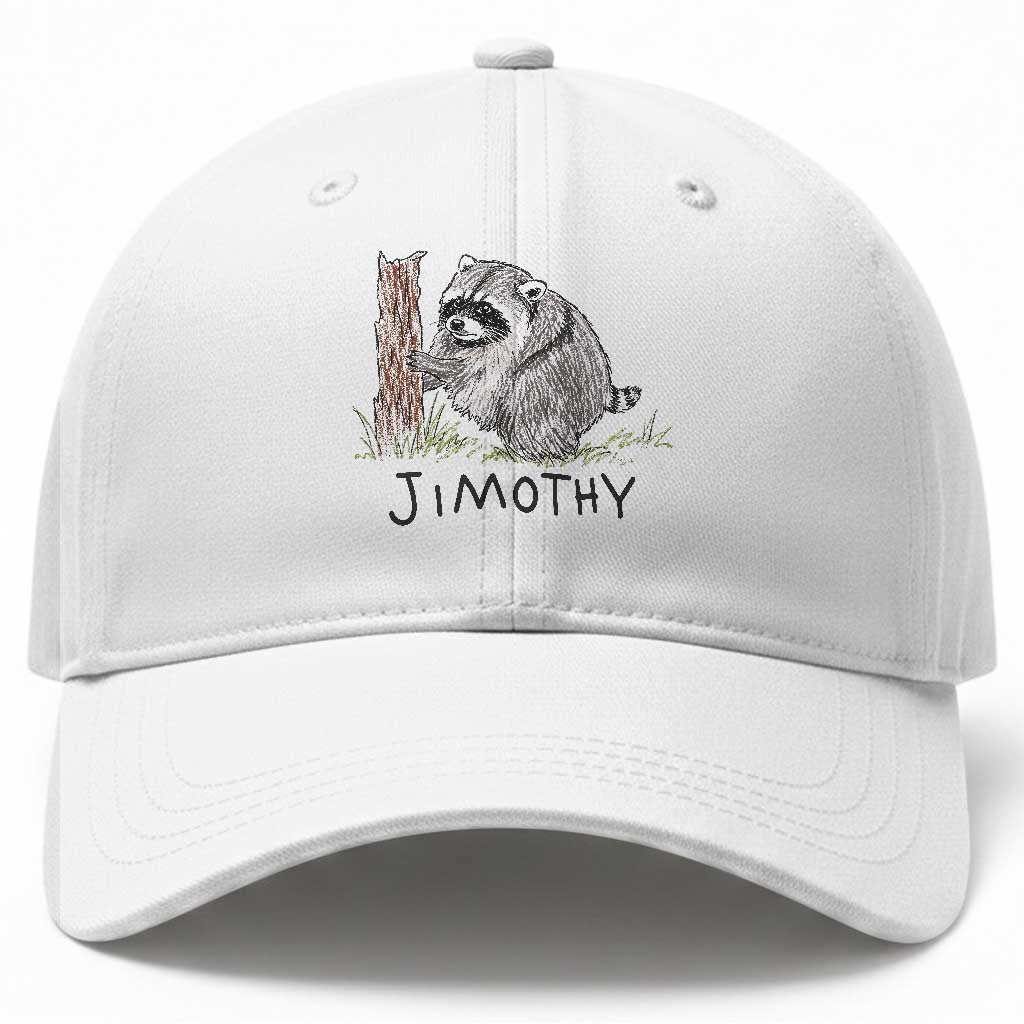 Jimothy Funny Viral Seattle Raccoon Crayon Drawing Graphic Baseball Cap Trash Panda Feral Legend Supporter TS02 Print Your Wear