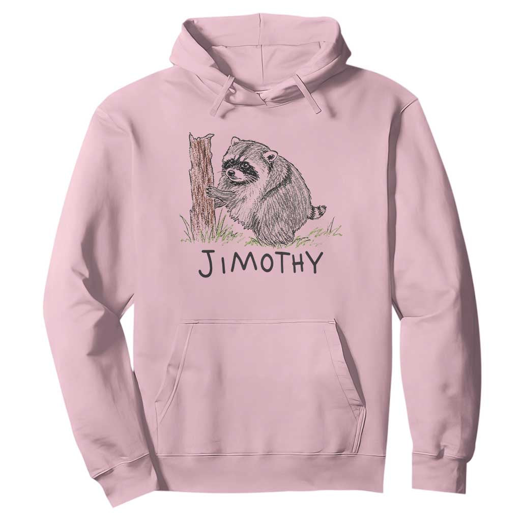 Jimothy Funny Viral Seattle Raccoon Crayon Drawing Graphic Hoodie Trash Panda Feral Legend Supporter