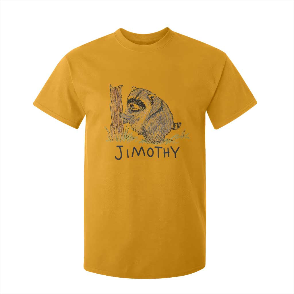 Jimothy Funny Viral Seattle Raccoon Crayon Drawing Graphic T Shirt For Kid Trash Panda Feral Legend Supporter