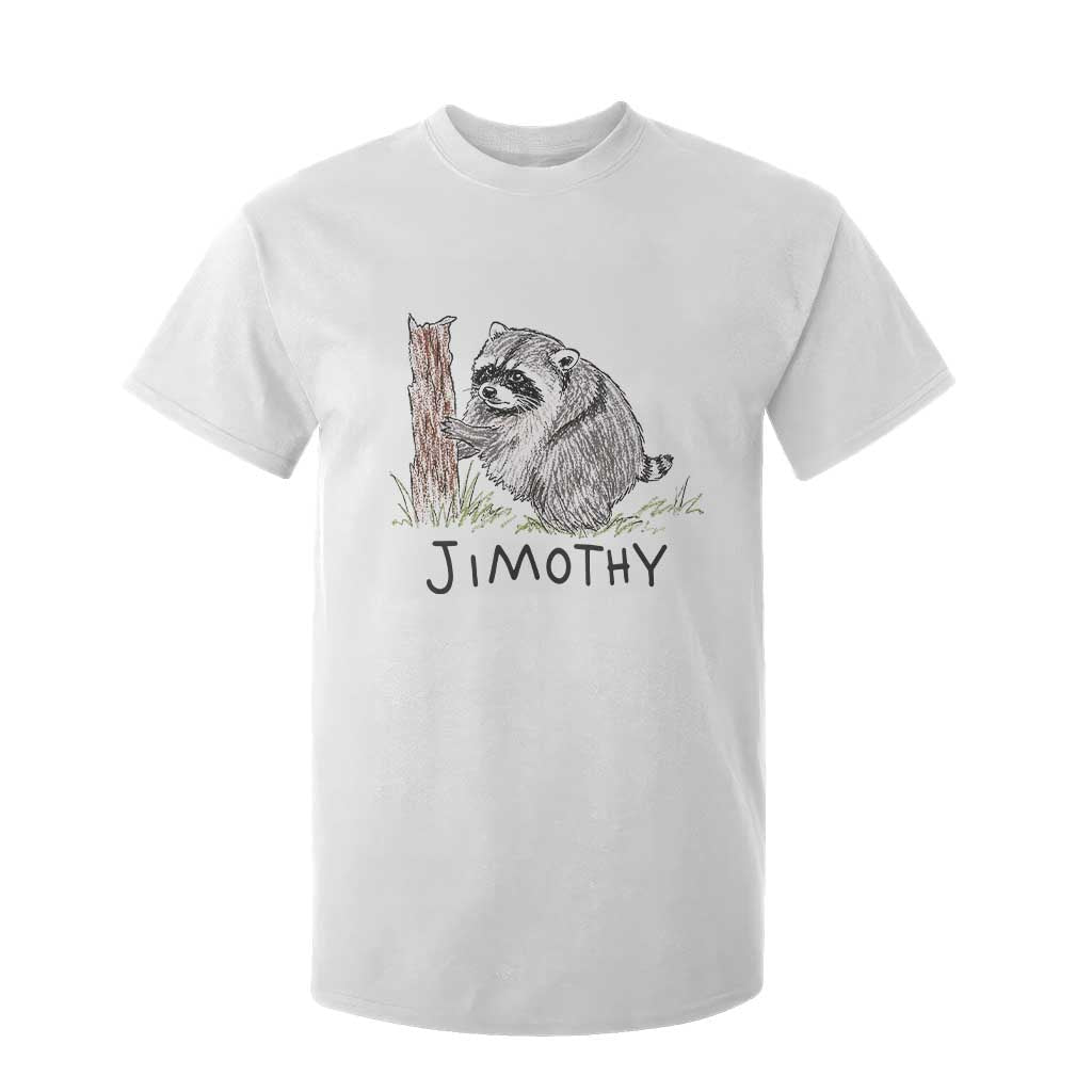 Jimothy Funny Viral Seattle Raccoon Crayon Drawing Graphic T Shirt For Kid Trash Panda Feral Legend Supporter